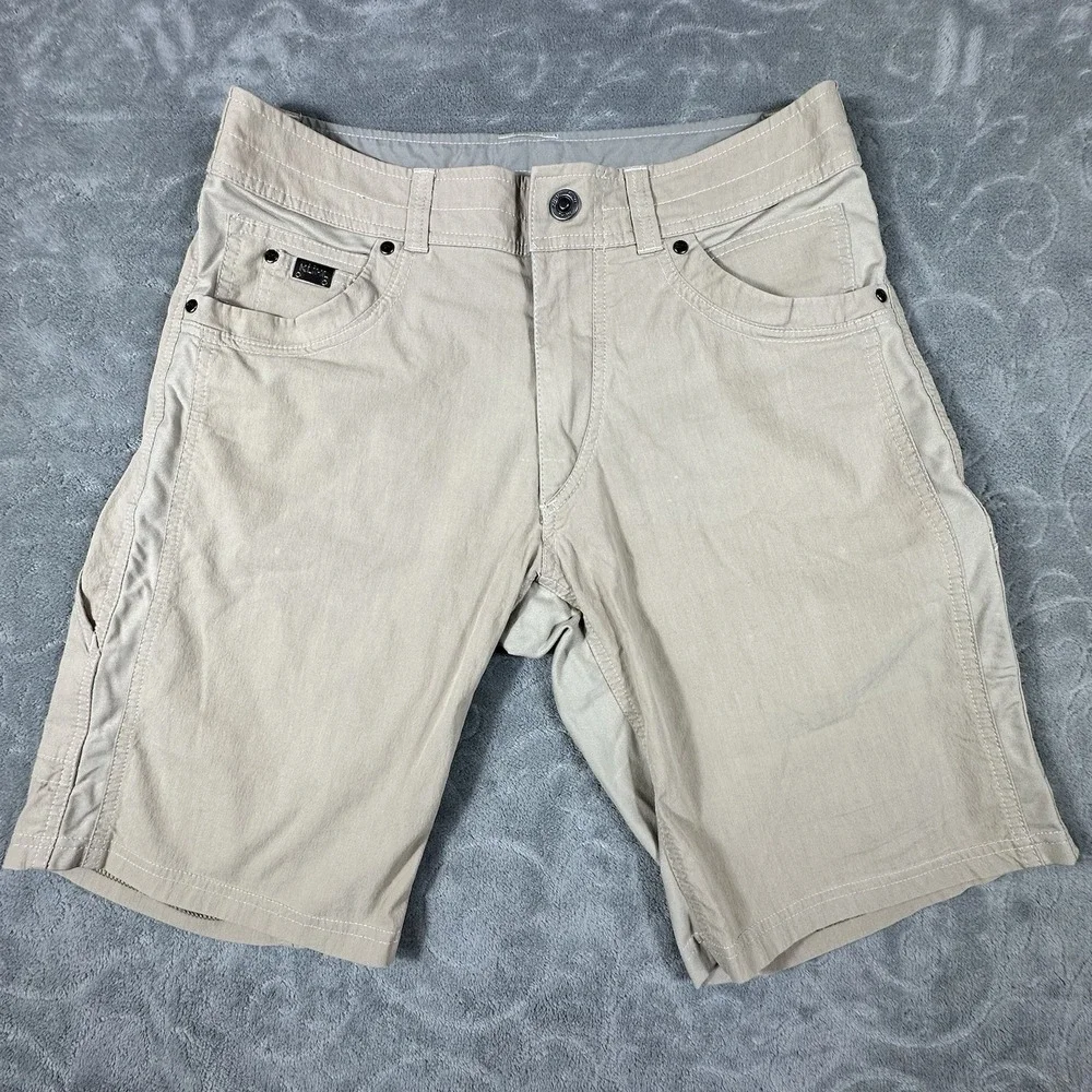 Kuhl Shorts Mens 32 Beige Radikl Chinos Hiking Trail Camping Gorpcore Outdoors